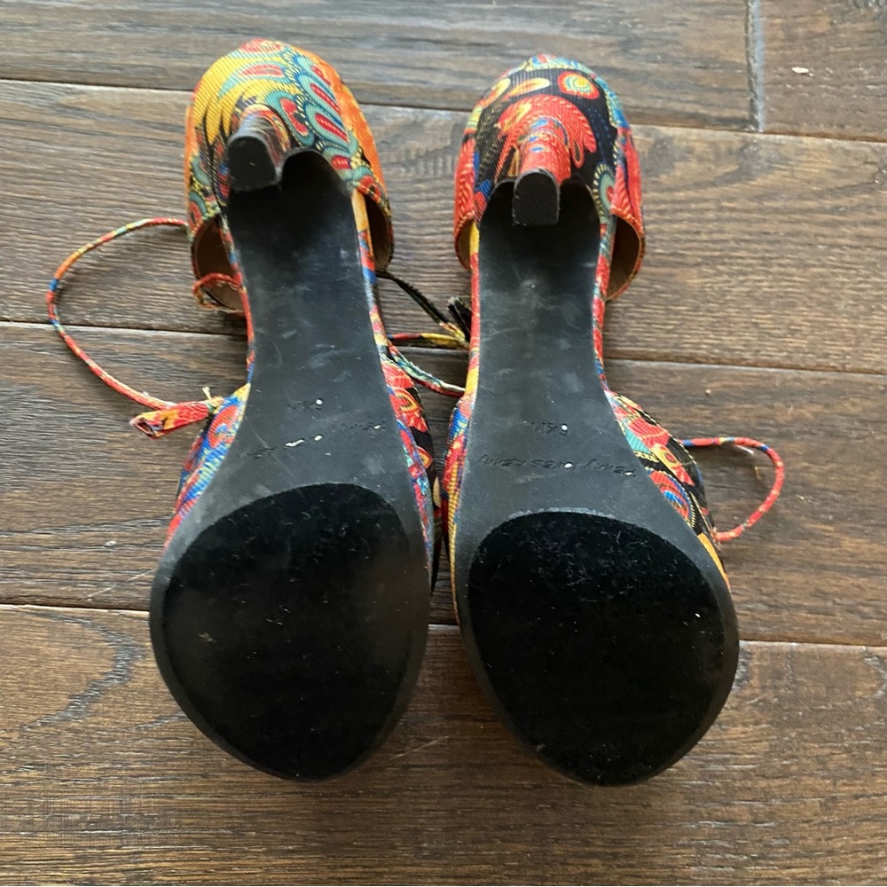 Modcloth Colorful Peacock Platform Stiletto Heels - Picture 6 of 6